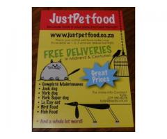 Just Pet Food, Free delivery online store.